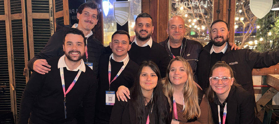 Equipo comercial y de marketing de GO! ASSISTANCE en Workshop & After con productores en Mar del Plata